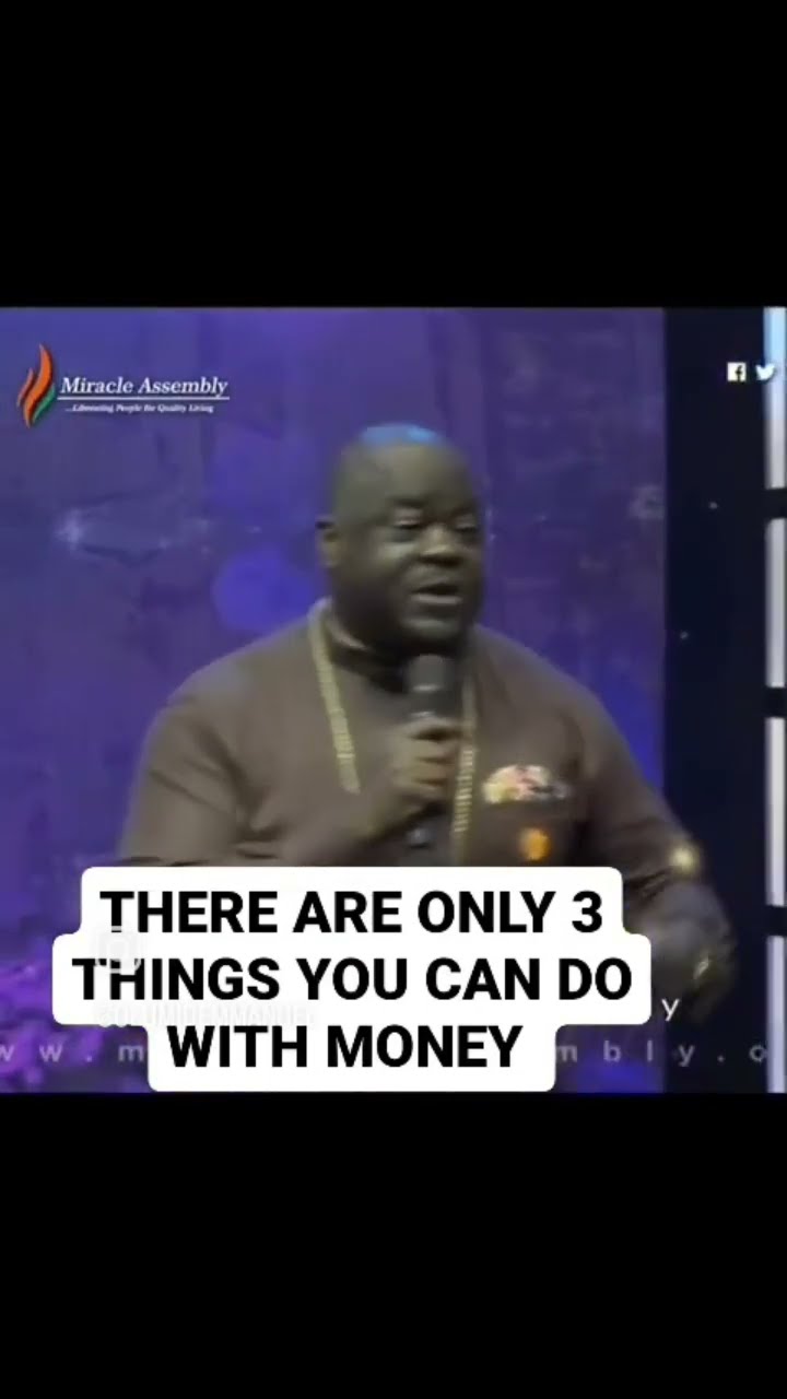 THERE ARE ONLY 3 THINGS YOU CAN DO WITH MONEY